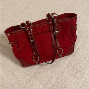 Dark Red Coach Purse